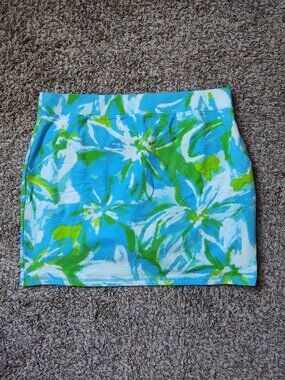 Spring Blossom Belle By Kim Gravel Petite Large Preppy French Terry Skort NWOT
